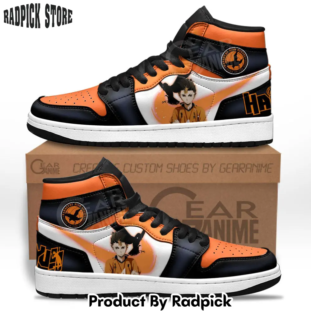 Yuu nishinoya air jordan high top sneakers anime mv21  rp0400547